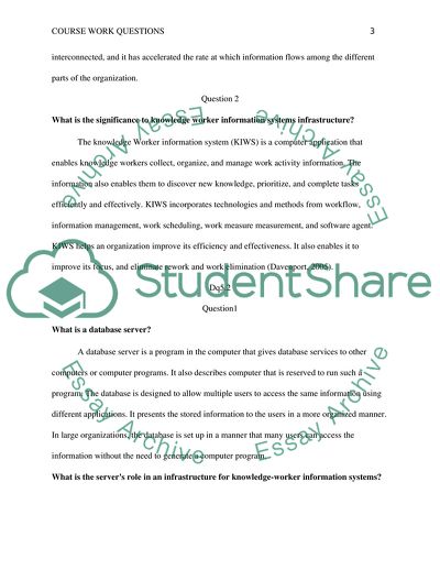 The Role of Knowledge Worker Information Systems Infrastructure