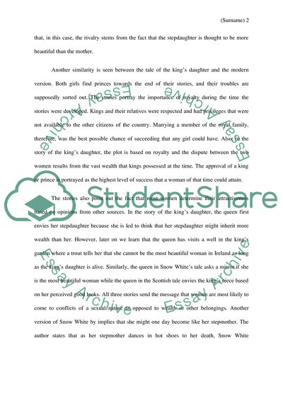 Versions of Snow White Critique