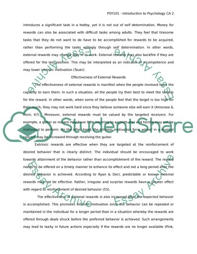 Backfiring of External Rewards