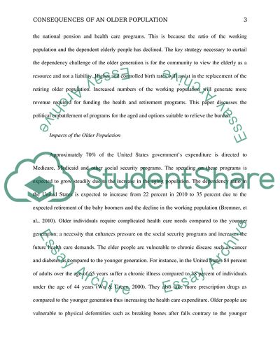 Consequences of an Older Population