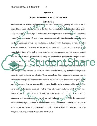 Geotechnical Engineering, Grouting