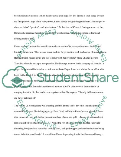 Madame Bovary: Analysis of Fate and Fulfillment