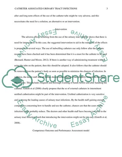 Catheter associated urinary tract infections