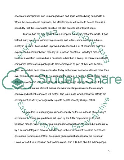 The Negative Effects of Tourism