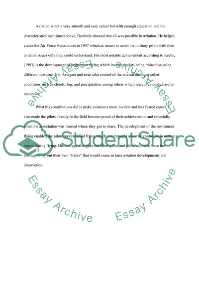 James Doolittle in Aviation