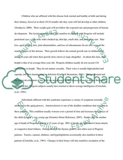 Human Genetics: Progeria
