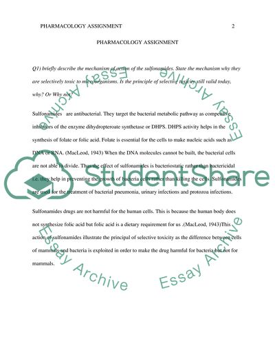The Mechanism of Action of Pharmacology