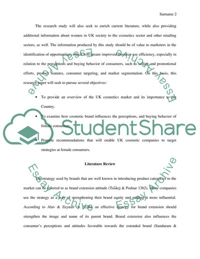 The Impact of Cosmetic Brands towards Female Consumers Perception
