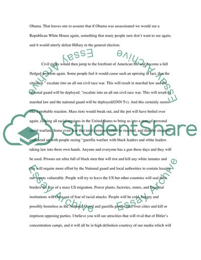 If Barack Obama Was Assasinated