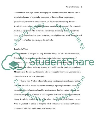 Comparison of Philosophers