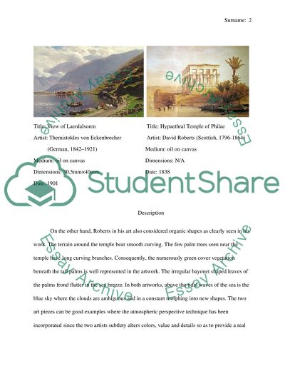 Comparison of Artworks from a Non-Western Culture: Themistokles von Eckenbrecher and David Roberts