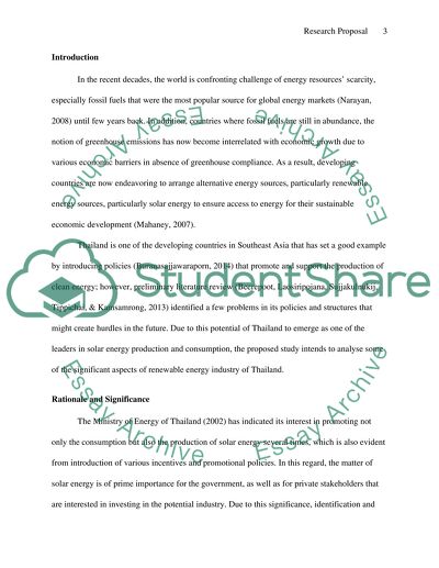 Energy policy and technology (Energy in developing countries, Thailand)