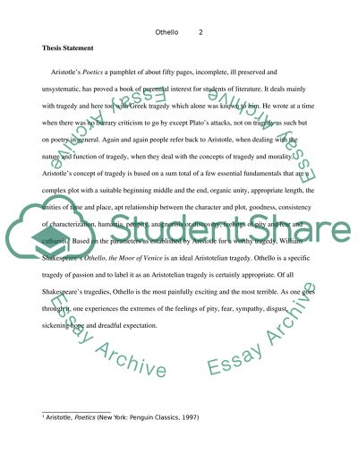 Othello the Moor of Venice