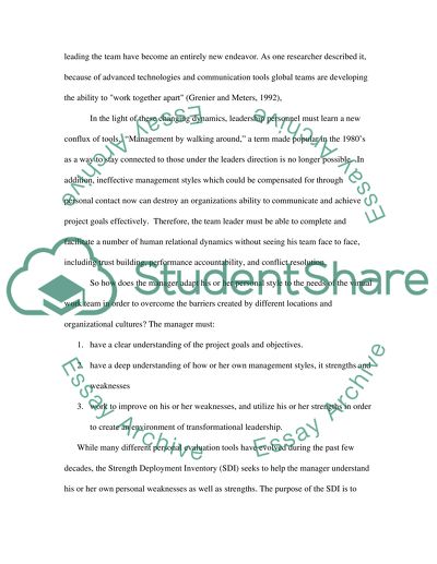 Managing at a distance