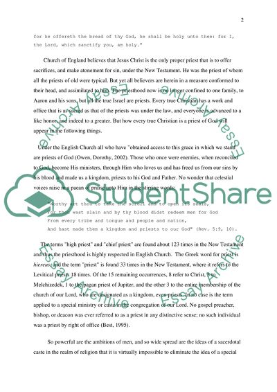 Th Ntur f Pristhd in th Church f nglnd (nd hw I might xrcis my ministry tdy)