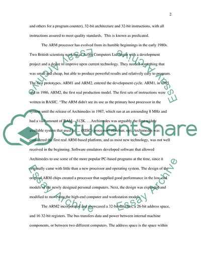 Acorn RISC Machine Processors