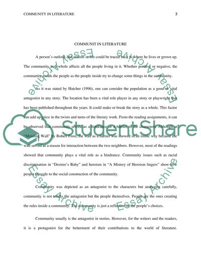 Community in Literature