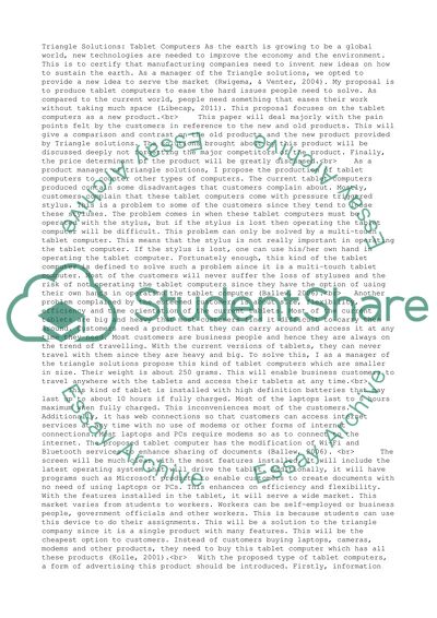 Triangle Solutions: Tablet Computers