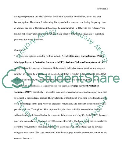 Insurance and Protection Options Such as ASU, MPPI