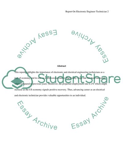 Electronic Engineer Technician