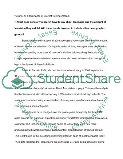 Will the Internet Kill Television