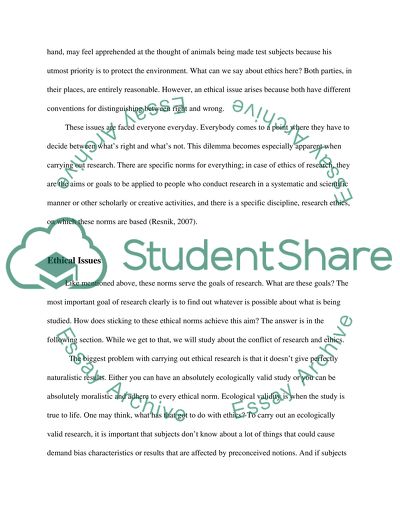 Ethical Issues in Research