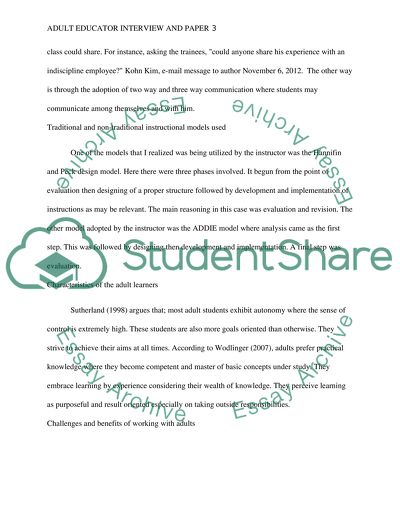 Elder interview assignment picture