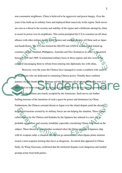 Is the U.S. Seeking to Contain China