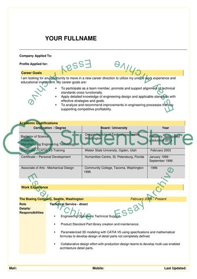 work experience programme essay