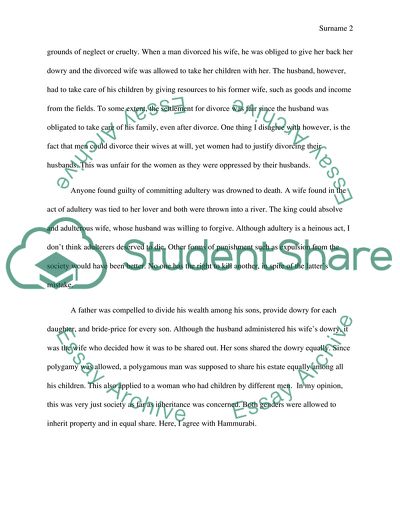 Babylon under Hammurabis law