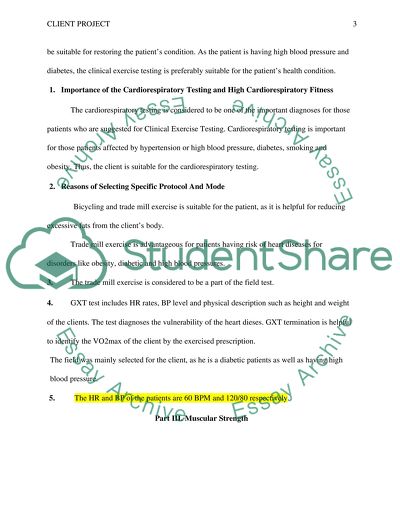 Cardiorespiratory Fitness Assessment