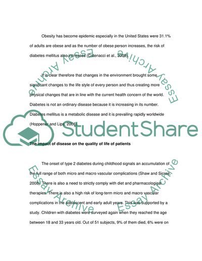 The Impact of Disease on the Quality of Life of Patients