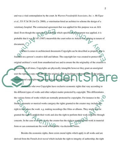 Copyright and Intellectual Property in Architecture