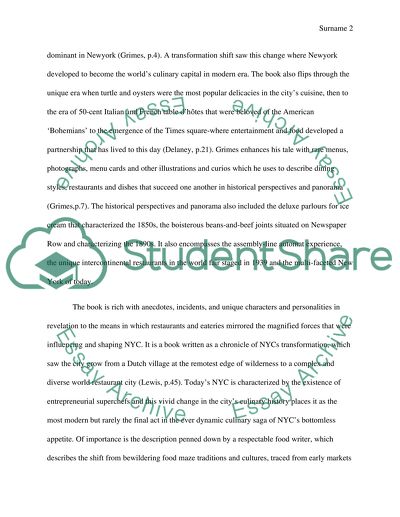 Appetite City: A Culinary History of New York Critique