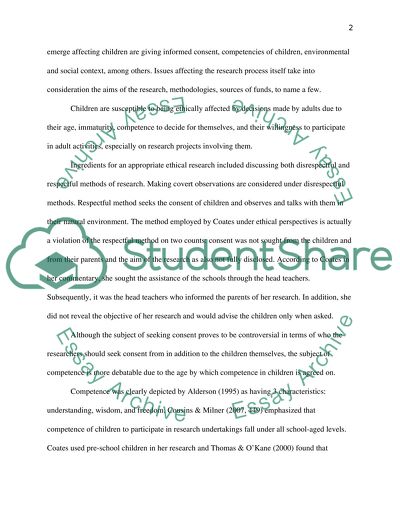 Why Do Ethics Matter in Research With Children and Young People