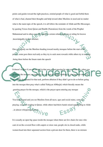 The Prayer on Friday