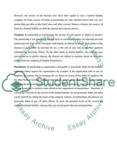 Partnership, Limited Liability Companies, and Gearing