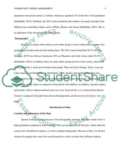 Local Community Needs Assessment