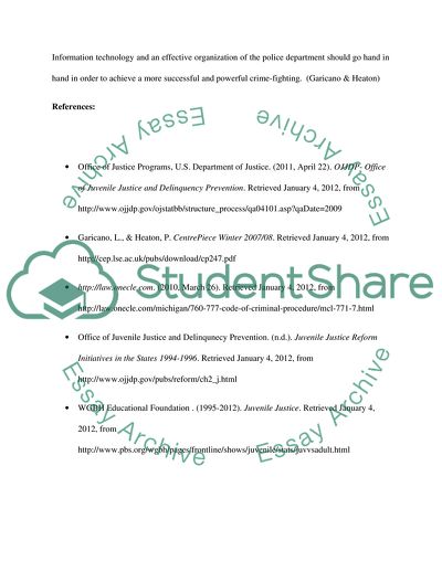 Juvenile Court System versus Adult Court System
