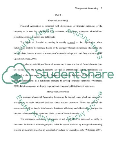 Management Accounting - The Raw Material cost as a Variable Cost