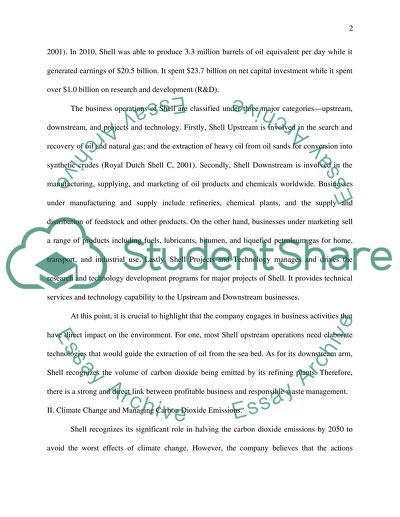 Corporate social responsibility plan. Royal Dutch Shell Corporation