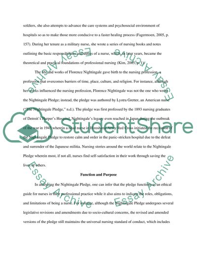 The Nightingale Pledge