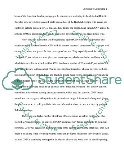 Media on the War in Iraq