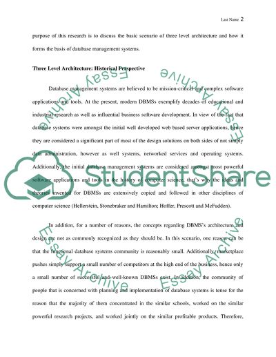 Three-Level Database Architecture