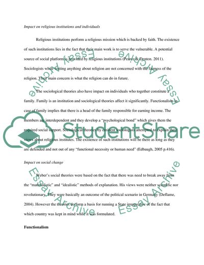 The Impact of Sociological Theories