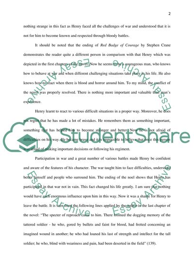 Red Badge of Courage and literary analysis