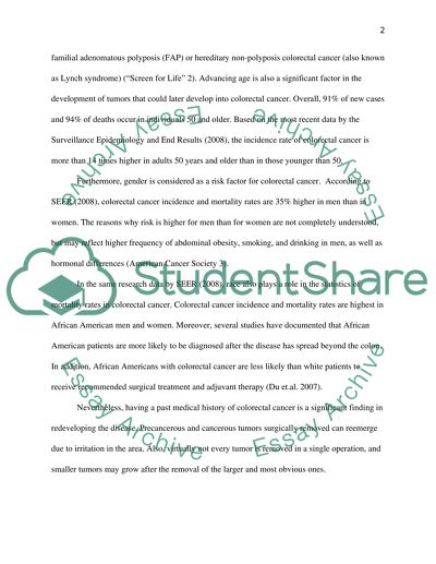 Colorectal Cancer - Discovering the Riddles