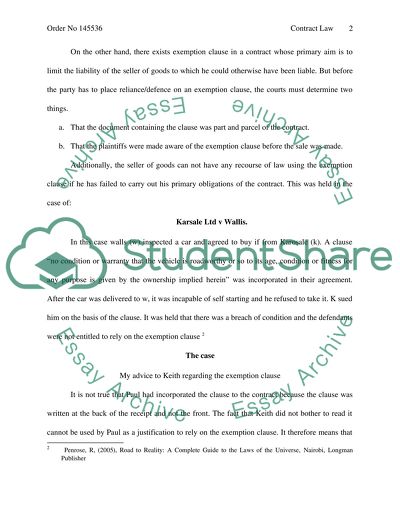 Analysis of Contract Law Cases