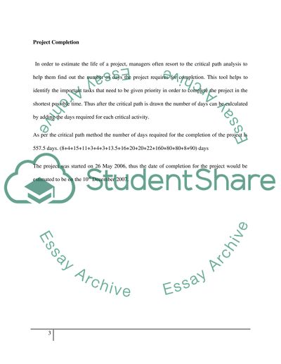 Project management - Answering the case study Question