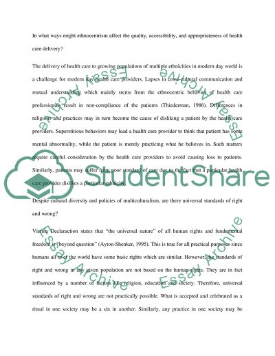 Difference between Ethnocentrism and Racism